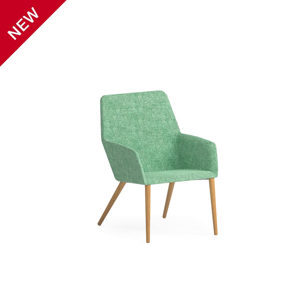 Sloop 55 Lounge con gambe in legno